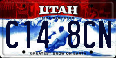 UT license plate C148CN
