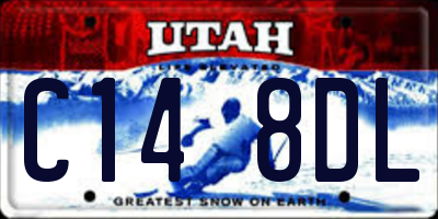 UT license plate C148DL
