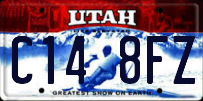 UT license plate C148FZ