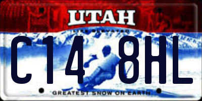 UT license plate C148HL