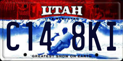 UT license plate C148KI