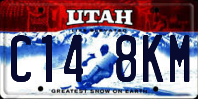 UT license plate C148KM