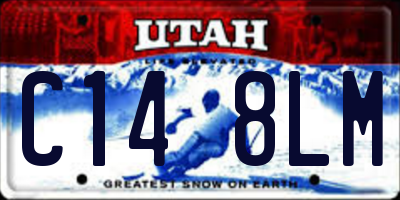 UT license plate C148LM
