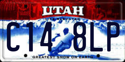 UT license plate C148LP