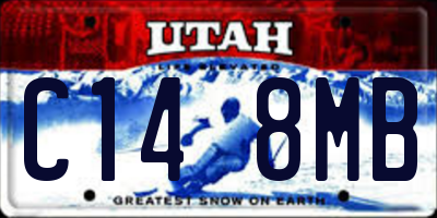 UT license plate C148MB