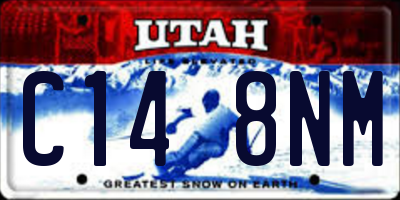UT license plate C148NM