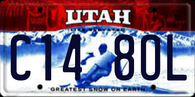 UT license plate C148OL