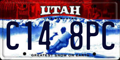 UT license plate C148PC