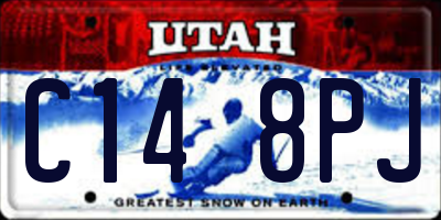 UT license plate C148PJ
