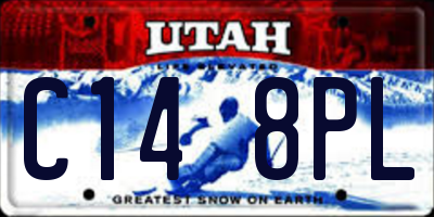 UT license plate C148PL