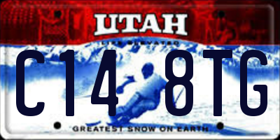 UT license plate C148TG