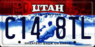 UT license plate C148TL