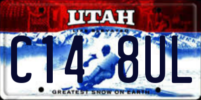 UT license plate C148UL
