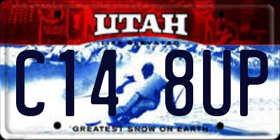 UT license plate C148UP