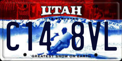 UT license plate C148VL