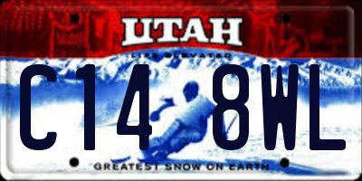 UT license plate C148WL