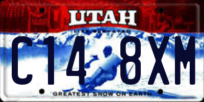UT license plate C148XM