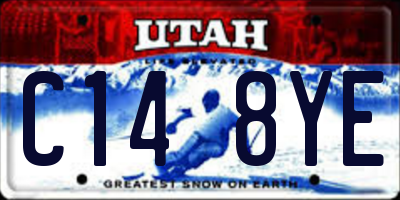 UT license plate C148YE