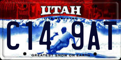 UT license plate C149AT