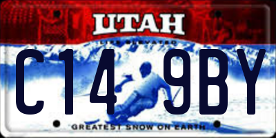UT license plate C149BY