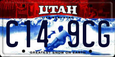 UT license plate C149CG