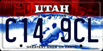 UT license plate C149CL