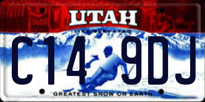 UT license plate C149DJ