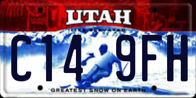 UT license plate C149FH