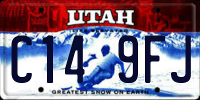 UT license plate C149FJ