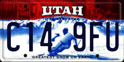 UT license plate C149FU