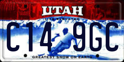 UT license plate C149GC