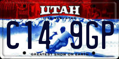UT license plate C149GP