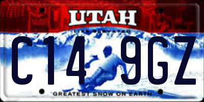 UT license plate C149GZ