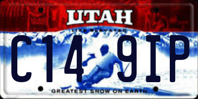 UT license plate C149IP