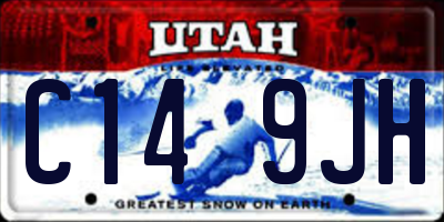 UT license plate C149JH