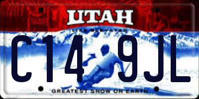 UT license plate C149JL