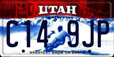 UT license plate C149JP