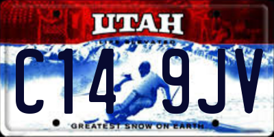 UT license plate C149JV