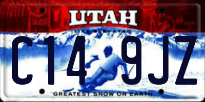 UT license plate C149JZ