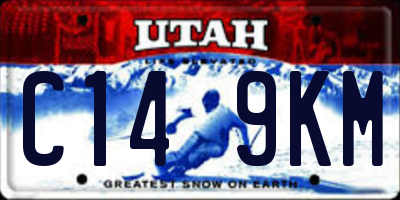 UT license plate C149KM