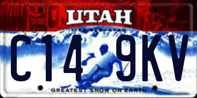 UT license plate C149KV