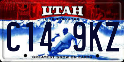 UT license plate C149KZ