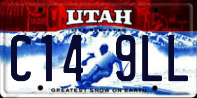 UT license plate C149LL