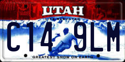 UT license plate C149LM