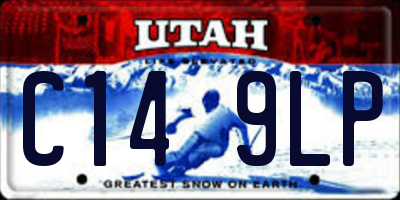 UT license plate C149LP