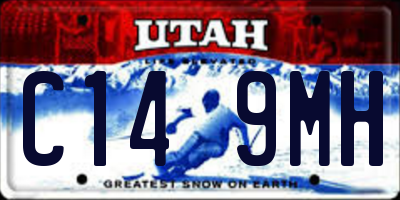 UT license plate C149MH