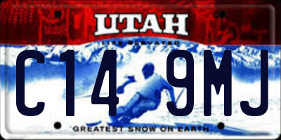 UT license plate C149MJ