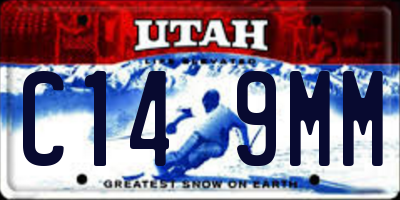 UT license plate C149MM