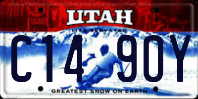 UT license plate C149OY