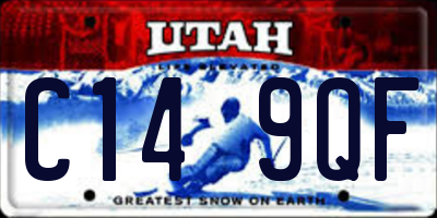UT license plate C149QF